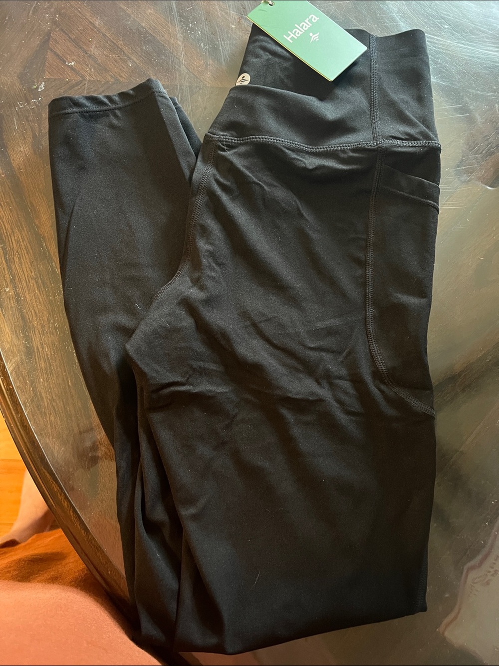 HALARA Black Pocket High-Rise Leggings